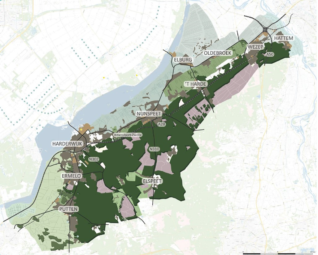 Regiokaart Noord-Veluwe